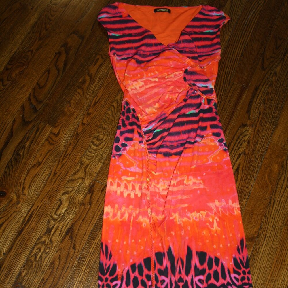 Roberto Cavalli - Printed Sleeveless Dress , Small, IT 40 - Picture 3 of 7